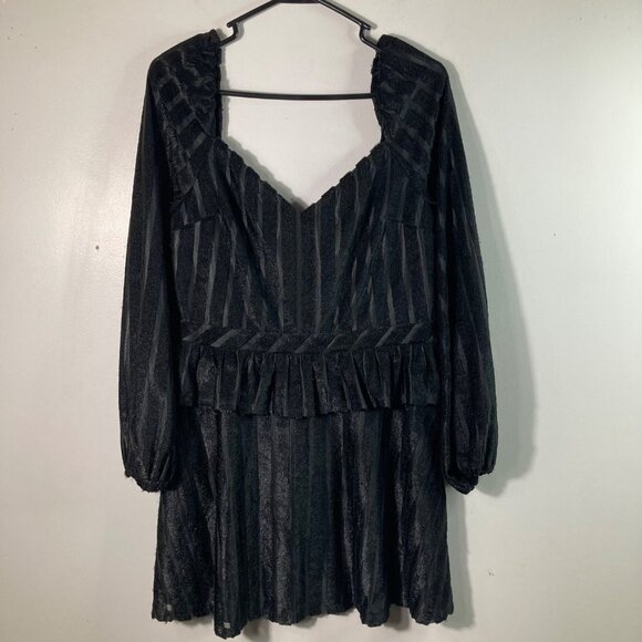 House of Harlow 1960 Revolve Adelita Dress Black L NWT - Picture 2 of 11